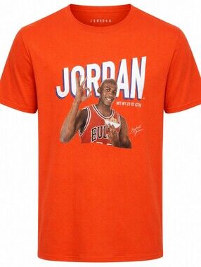 Jordan Wheaties Graphic T-Shirt Men's Orange Short Sleeve Tee